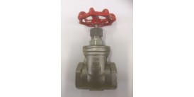 STAINLESS STEEL GATE VALVES, GRADE SS316, FEMALE/FEMALE, BSPT, SIZE 1 1/4", 32mm